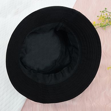 Unisex Classic Washed Denim Bucket Hat Cotton Sun Hats Outdoor Fisherman Cap