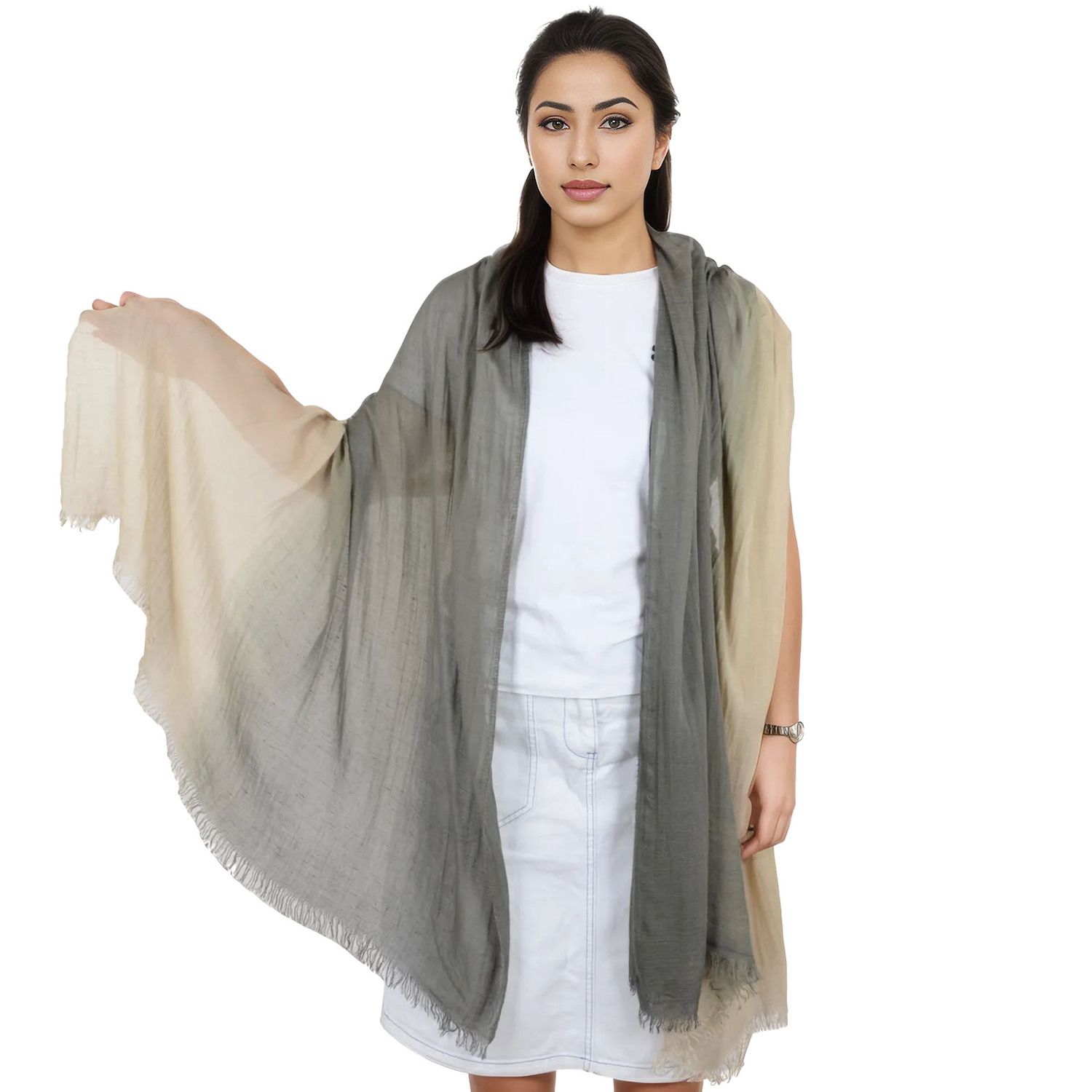 Women's Lightweight Cotton Linen Scarf Long Travel Scarf Wrap Shawl for  Women