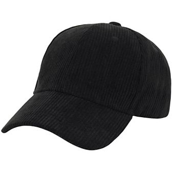 Vintage Corduroy Baseball Cap Solid Color Adjustable Strap Trucker Hat