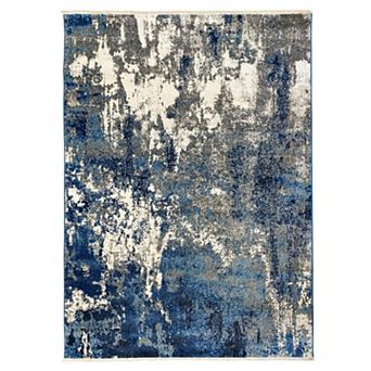 Luxe Weavers Bohemian Abstract Area Rug Fringed Carpet