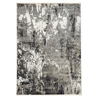 Luxe Weavers Bohemian Abstract Area Rug Fringed Carpet