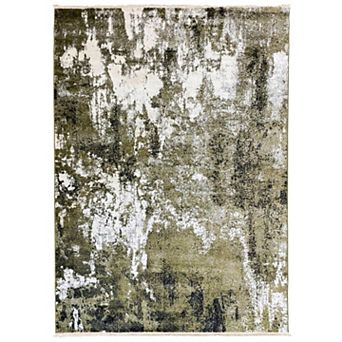 Luxe Weavers Bohemian Abstract Area Rug Fringed Carpet
