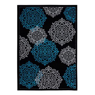 Luxe Weavers Floral Medallion Area Rug