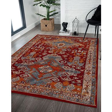 Luxe Weavers Moroccan Floral Area Rug