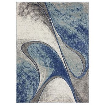 Luxe Weavers Spiral Abstract Area Rug