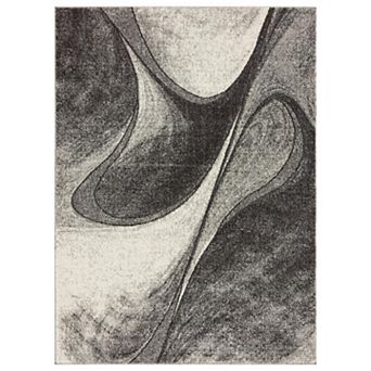 Luxe Weavers Spiral Abstract Area Rug