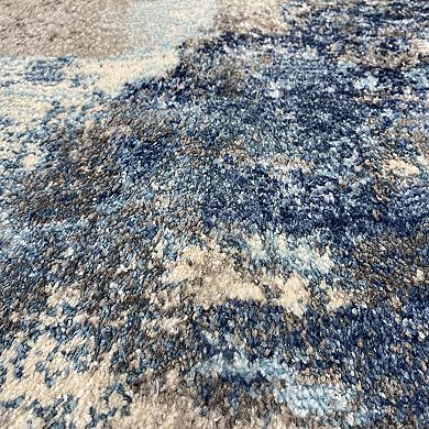 Luxe Weavers Modern Distressed Abstract Area Rug