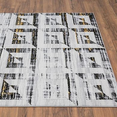 LUXE WEAVERS Modern Geometric Shape Patterned Area Rug
