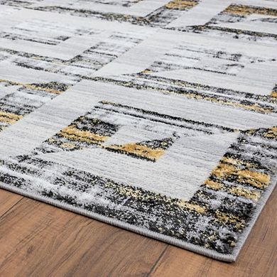 LUXE WEAVERS Modern Geometric Shape Patterned Area Rug