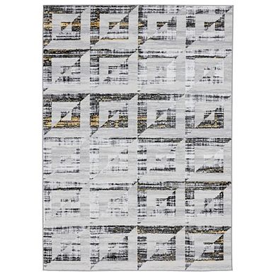 LUXE WEAVERS Modern Geometric Shape Patterned Area Rug