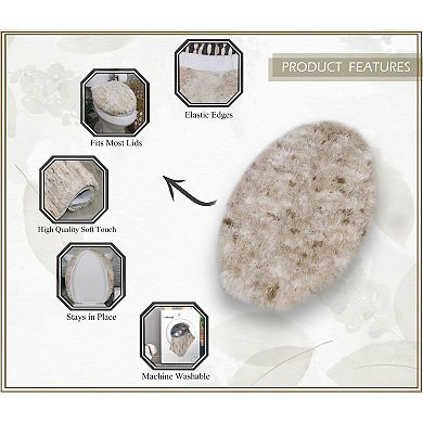 Home Weavers 100% Microfiber Bathroom Cloud Comfort Rug, Thick Plush Rugs for Shower 4Pcs