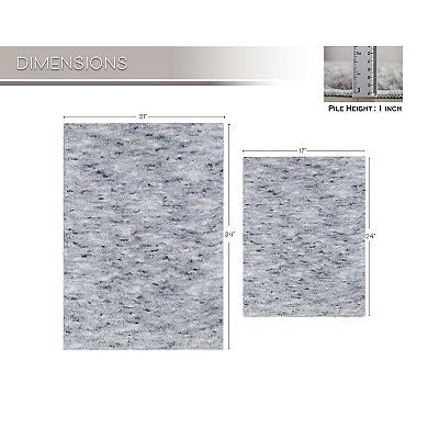 Home Weavers 100% Microfiber Bathroom Cloud Comfort Rug, Thick Plush Rugs for Shower 2 PC