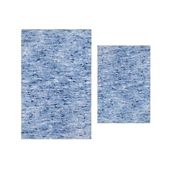 Home Weavers 100% Microfiber Bathroom Cloud Comfort Rug, Thick Plush Rugs for Shower 2 pc
