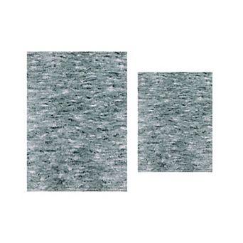 Home Weavers 100% Microfiber Bathroom Cloud Comfort Rug, Thick Plush Rugs for Shower 2 pc