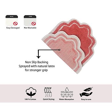 Home Weavers Allure Collection 100% Cotton Tufted Bath Rug, Soft & Absorbent Bath Rugs,Non-Slip Bath