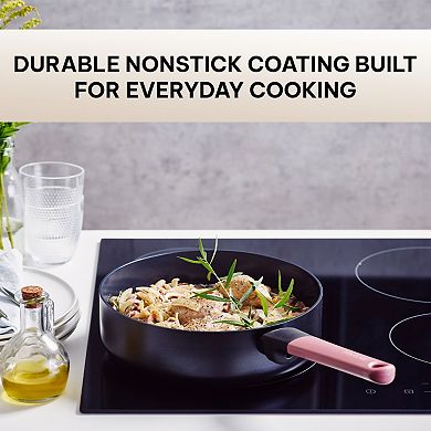Brabantia Tasty+ Ceramic Nonstick Saute Pan Non Toxic Titanium Reinforced Ceramic Coating 9.5"