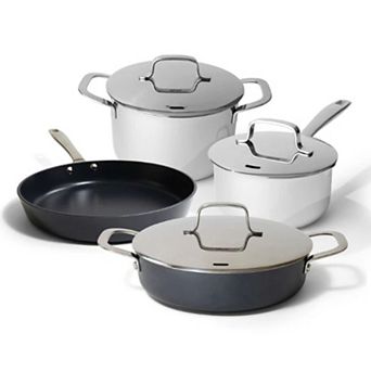 Alva Maestro 7 pc Nonstick Cookware Set with Frying Pan, Stock Pot, Saucepan and Sauté Pan