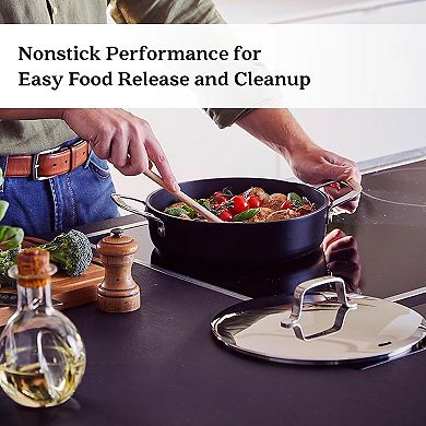 Alva Maestro 7-Piece Nonstick Cookware Set with Frying Pan, Stock Pot, Saucepan and Sauté Pan