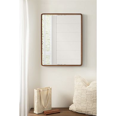 McLean Wood Radius Rectangle Wall Mirror