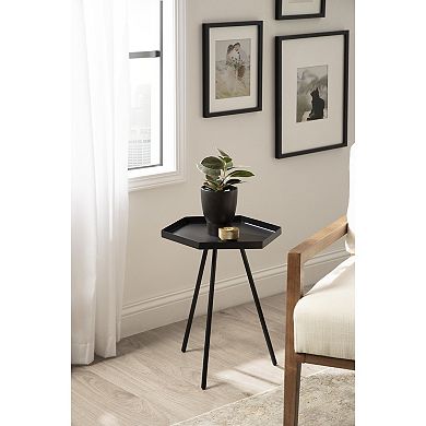 Kashvi Hexagon Side Table 17x15x20