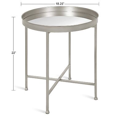 Celia Round Metal Side Table 18.25x18.25x22