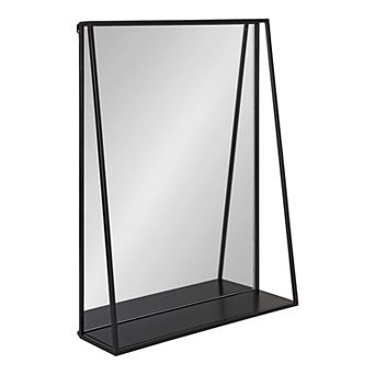 Lintz Metal Framed Mirror with Shelf
