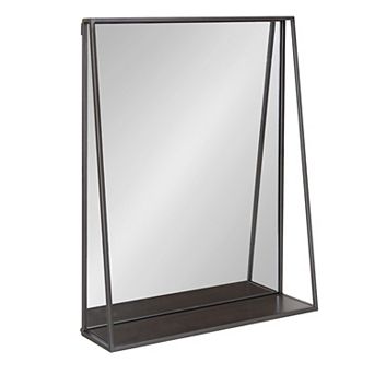 Lintz Metal Framed Mirror with Shelf