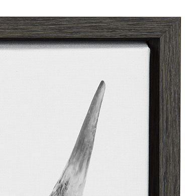 Sylvie Highland Cow Portrait Framed Canvas by Amy Peterson Art Studio