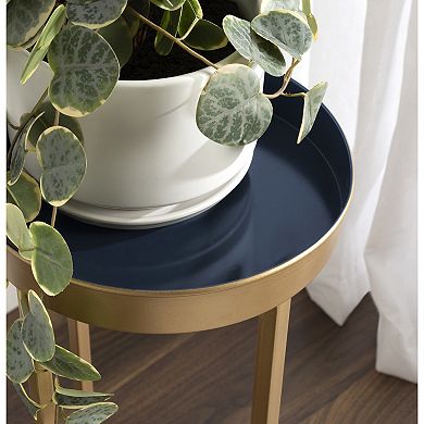 Celia Round Metal Foldable Table Set