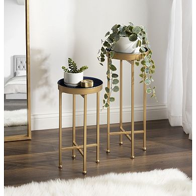 Celia Round Metal Foldable Table Set