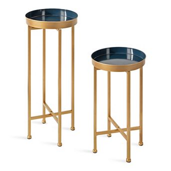 Celia Round Metal Foldable Table Set