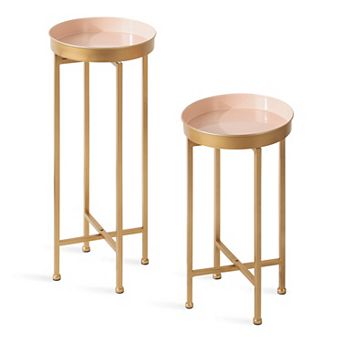 Celia Round Metal Foldable Table Set