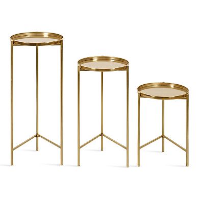 Ulani Round Metal Accent Table Set