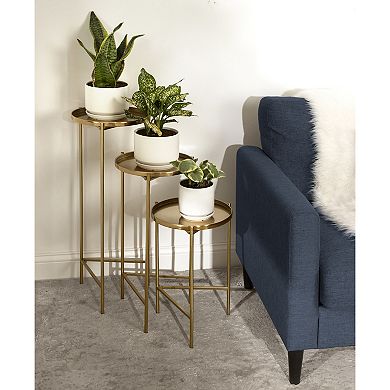 Ulani Round Metal Accent Table Set
