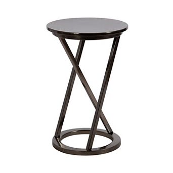 Aja Modern Metal Side Table 15x15x23