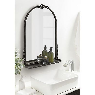 Myrcelle Arched Wall Mirror with Shelf