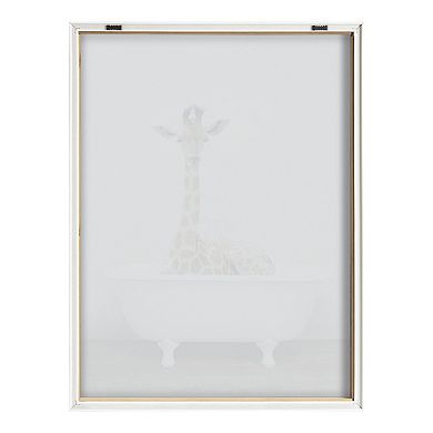 Blake Giraffe 2 in Tub Color Framed Printed Glass by Amy Peterson Art Studio