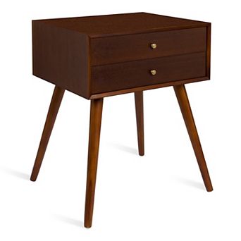 Finco Side Table with 2 Drawers 18x15x24
