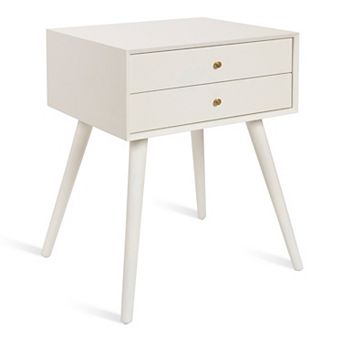 Finco Side Table with 2 Drawers 18x15x24