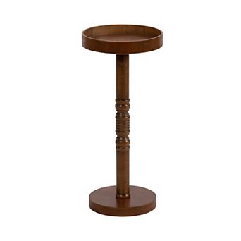 Bellport Pedestal End Table 10x10x22