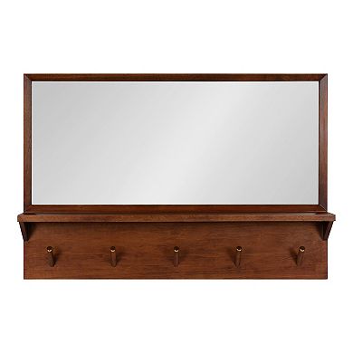 Hinter Framed Wall Mirror with Pegs