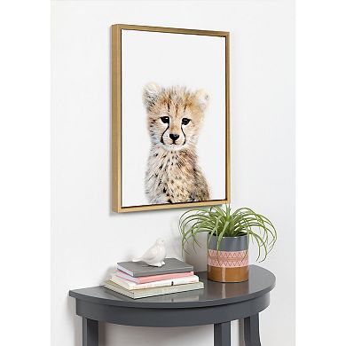Sylvie Cheetah Framed Canvas By Amy Peterson