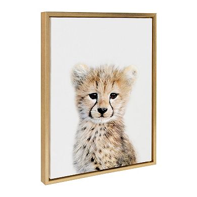 Sylvie Cheetah Framed Canvas By Amy Peterson