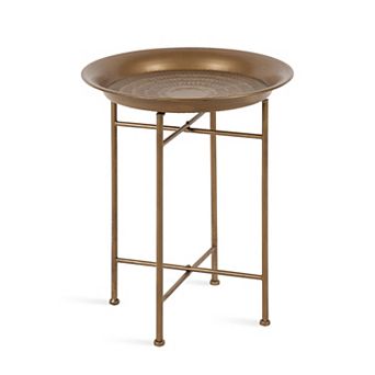 Mahdavi Round Metal Accent Table 16.5x16.5x20.5