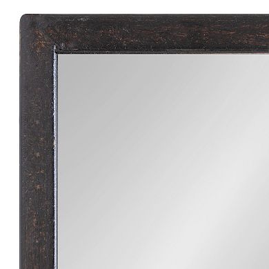 Mehta Wood and Metal Shelf Mirror