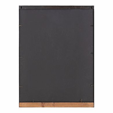 Mehta Wood and Metal Shelf Mirror