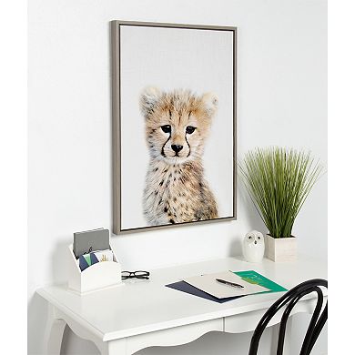 Sylvie Cheetah Framed Canvas by Amy Peterson