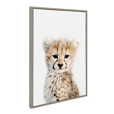 Sylvie Cheetah Framed Canvas by Amy Peterson