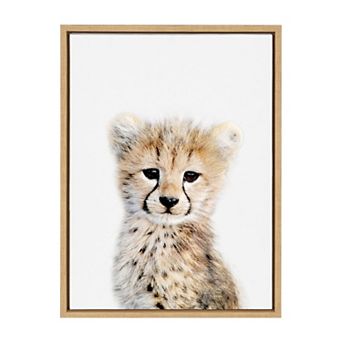 Sylvie Cheetah Framed Canvas by Amy Peterson