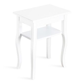 Lillian Wood Side Table 18x12x24
